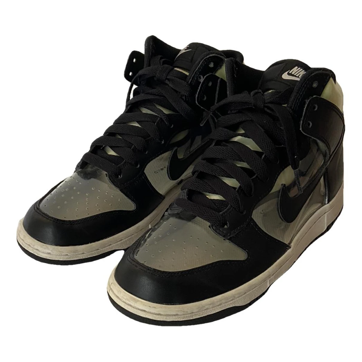 Pre-owned Nike X Comme Des Garçons High Trainers In Black