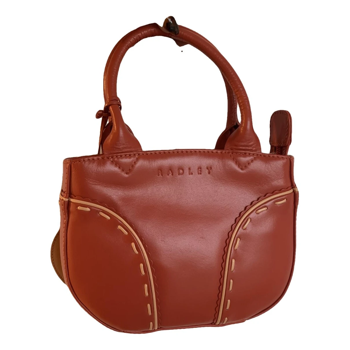 Pre-owned Radley London Leather Handbag In Orange