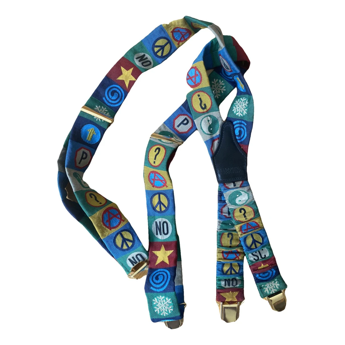 Pre-owned Moschino Belt In Multicolour