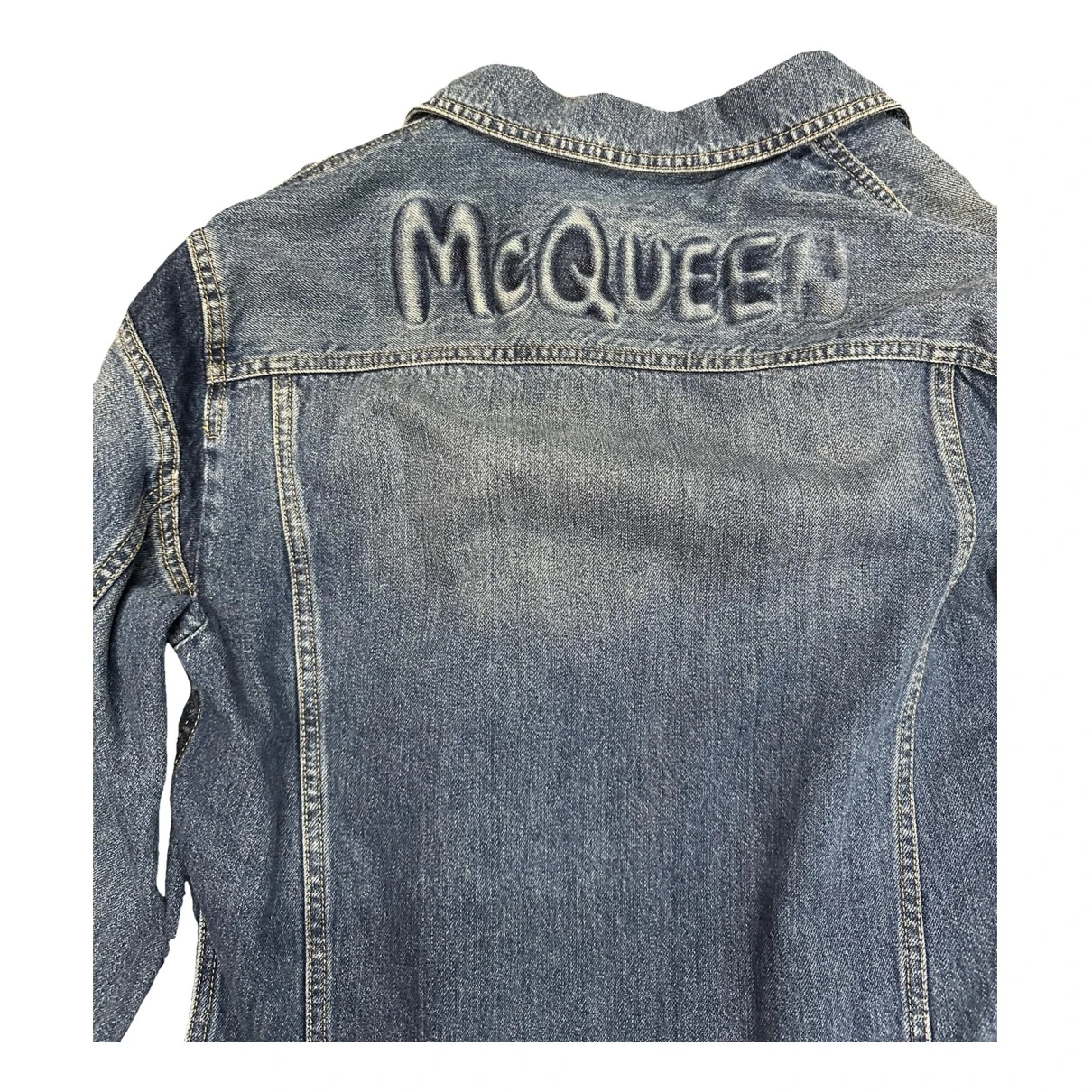 Pre-owned Alexander Mcqueen Jacket In Blue
