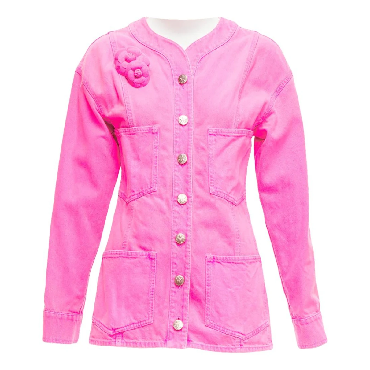 Pre-owned Chanel Coat In Pink