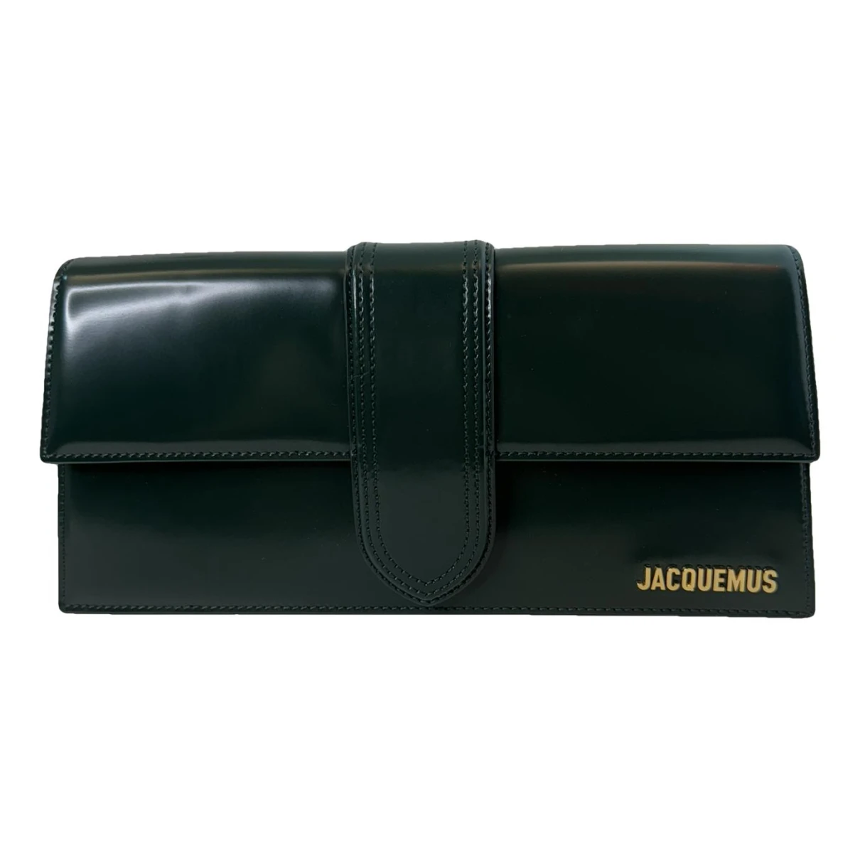 Pre-owned Jacquemus Le Bambino Leather Handbag In Green