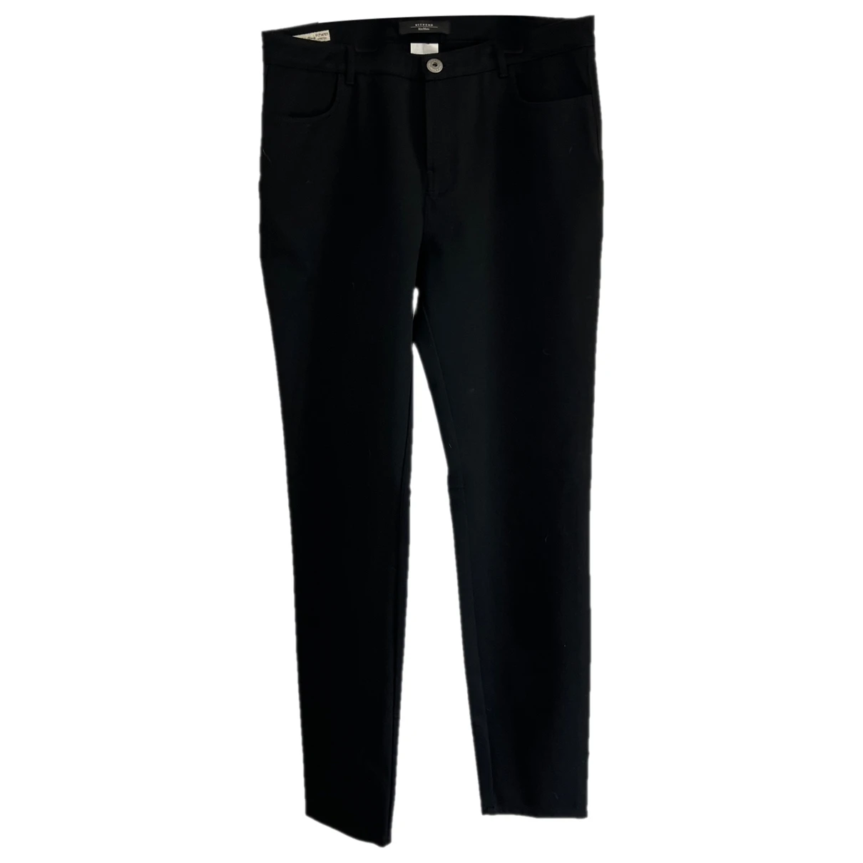 Pre-owned Max Mara Straight Jeans In Black