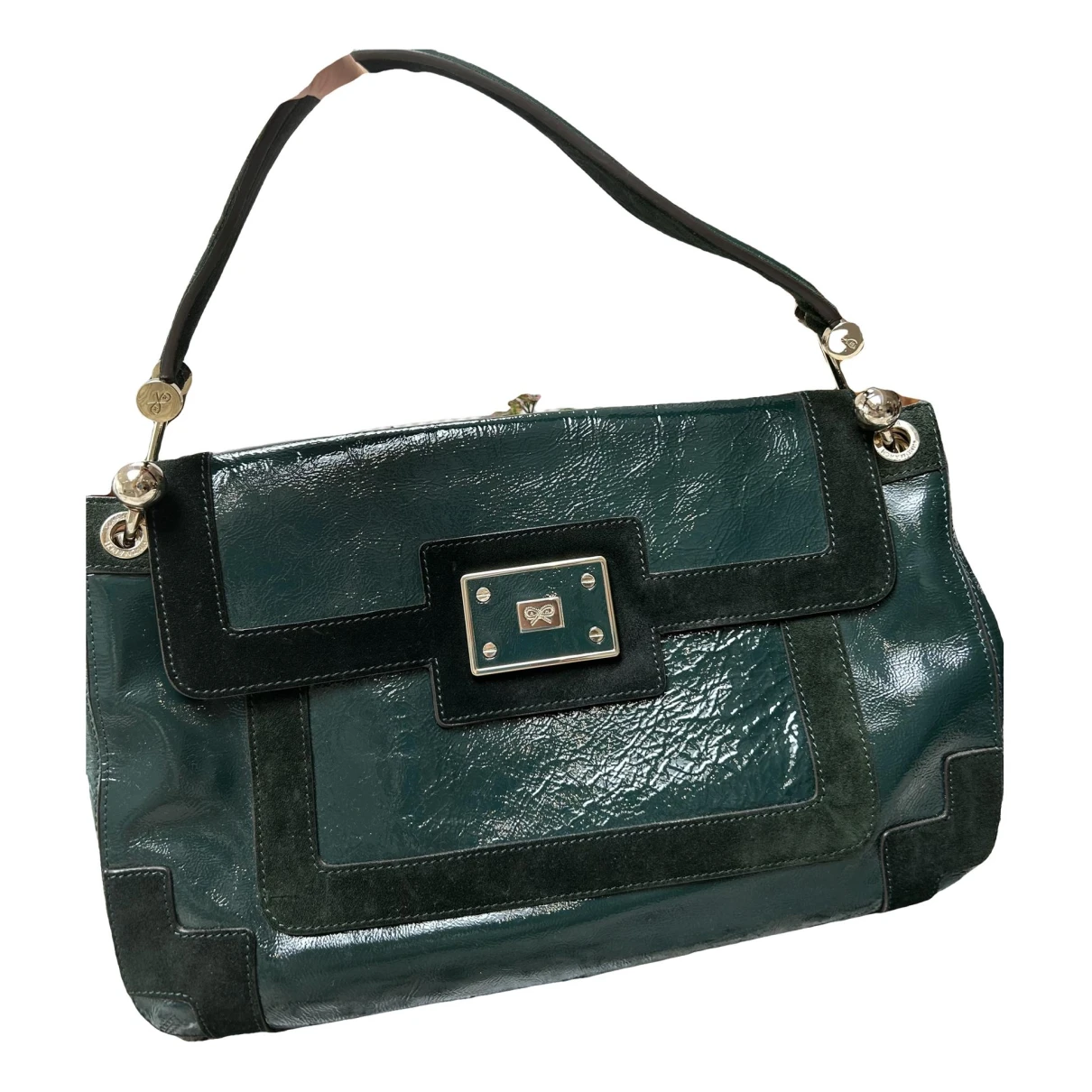 Pre-owned Anya Hindmarch Leather Handbag In Green