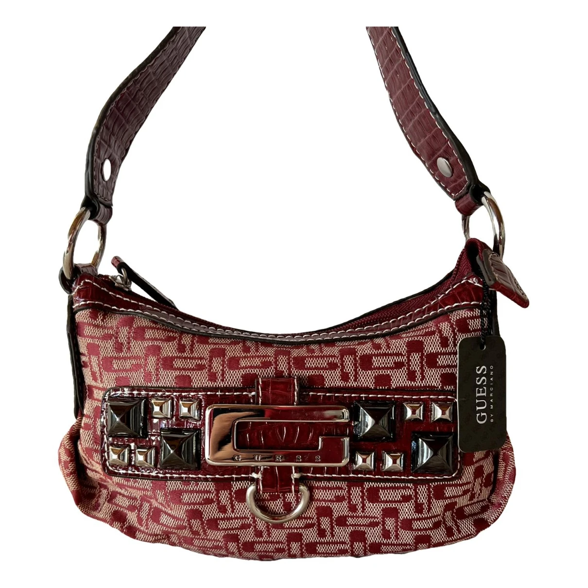 Pre-owned Guess Handbag In Red