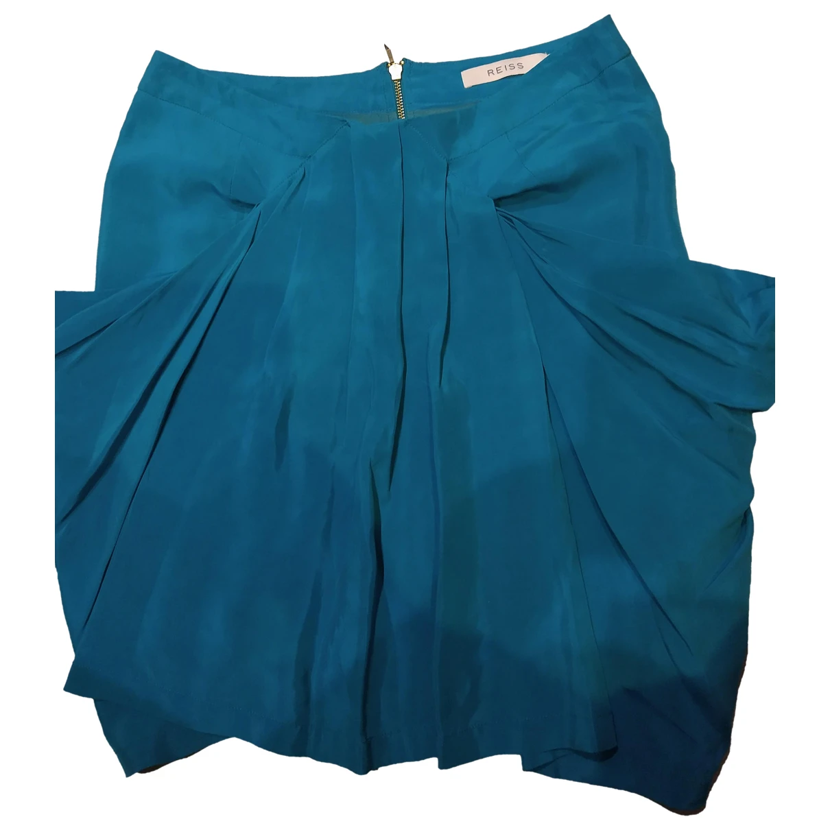 Pre-owned Reiss Mini Skirt In Turquoise