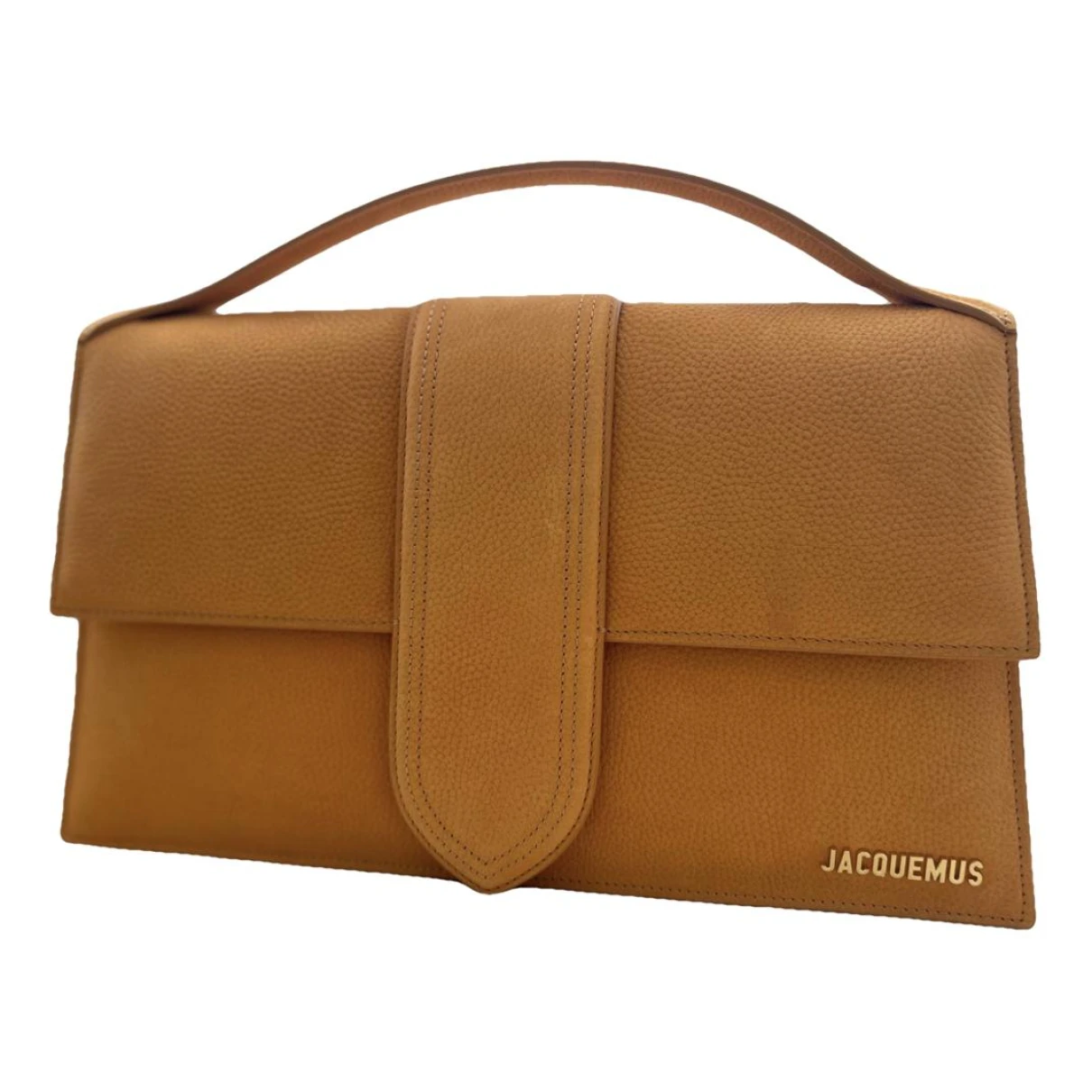 Pre-owned Jacquemus Leather Crossbody Bag In Orange
