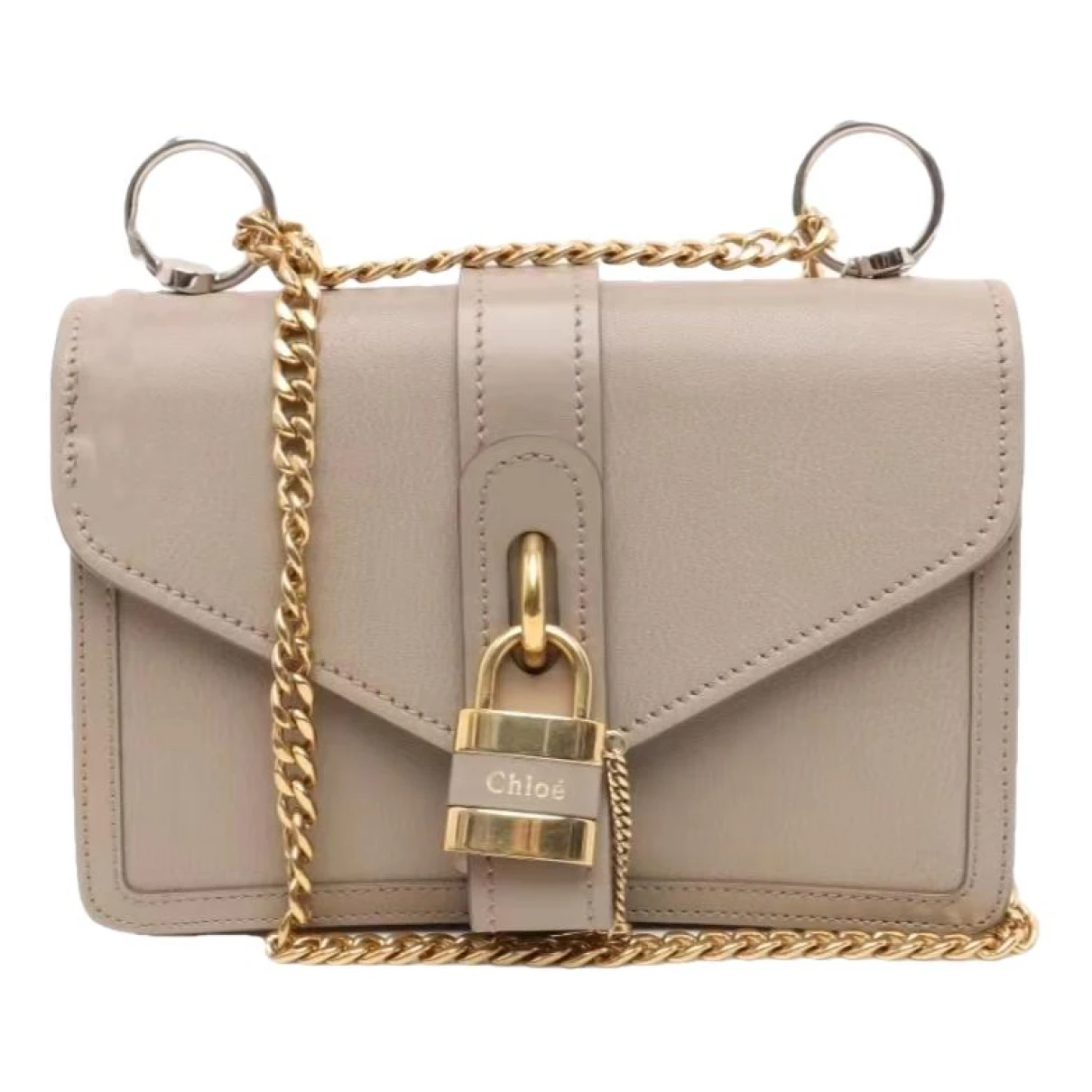 Pre-owned Chloé Aby Leather Handbag In Pink