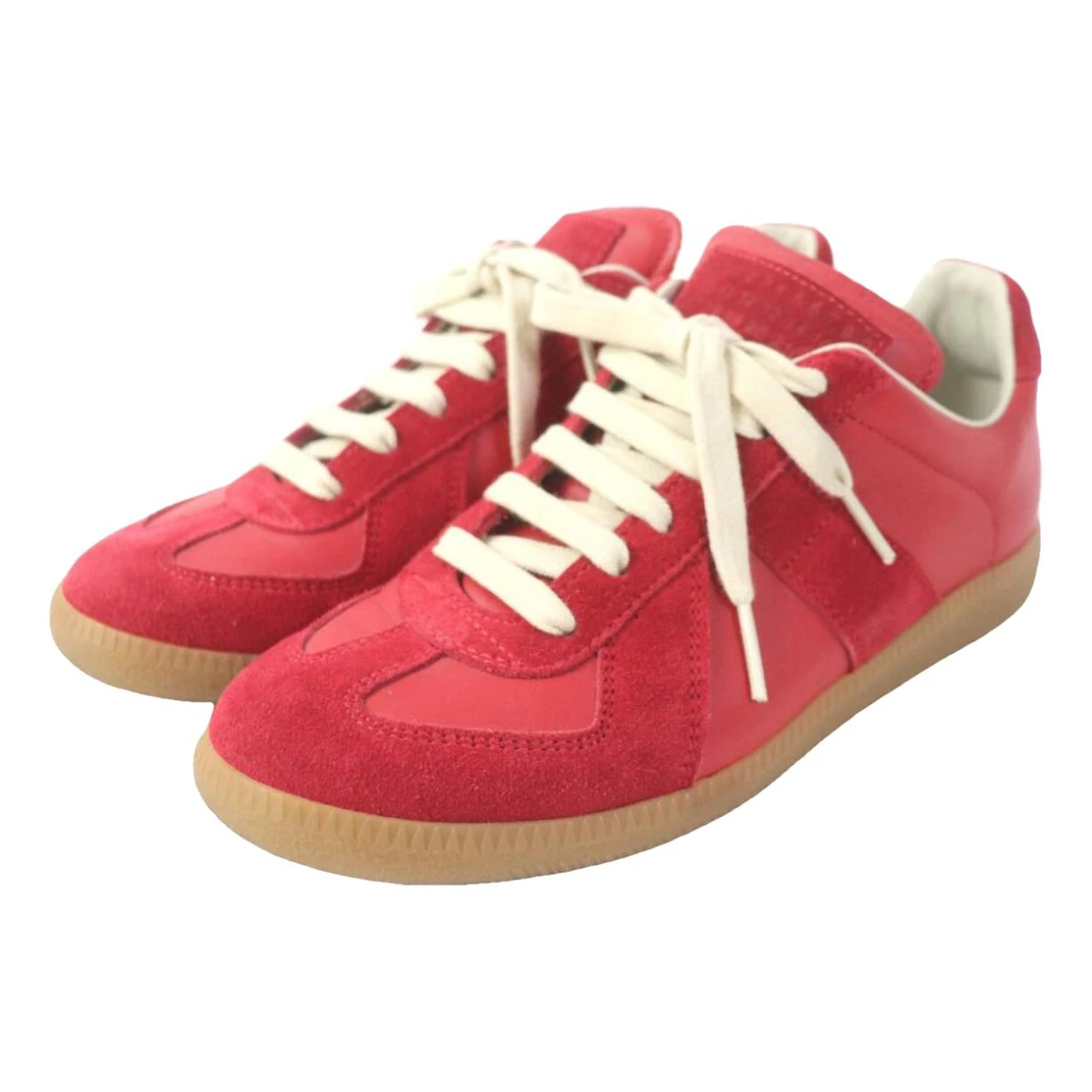 Pre-owned Maison Margiela Trainers In Red