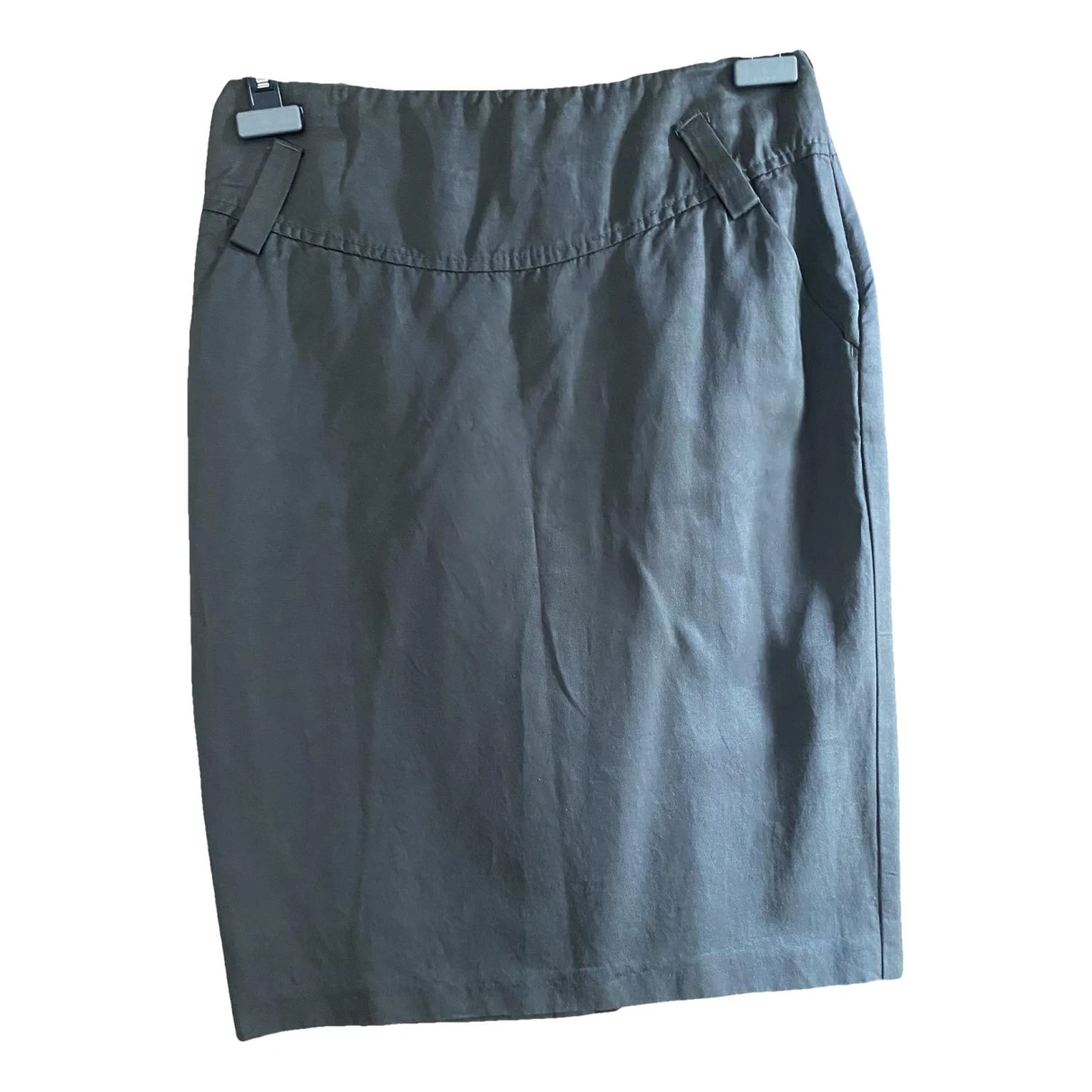 Pre-owned Stefanel Mid-length Skirt In Grey