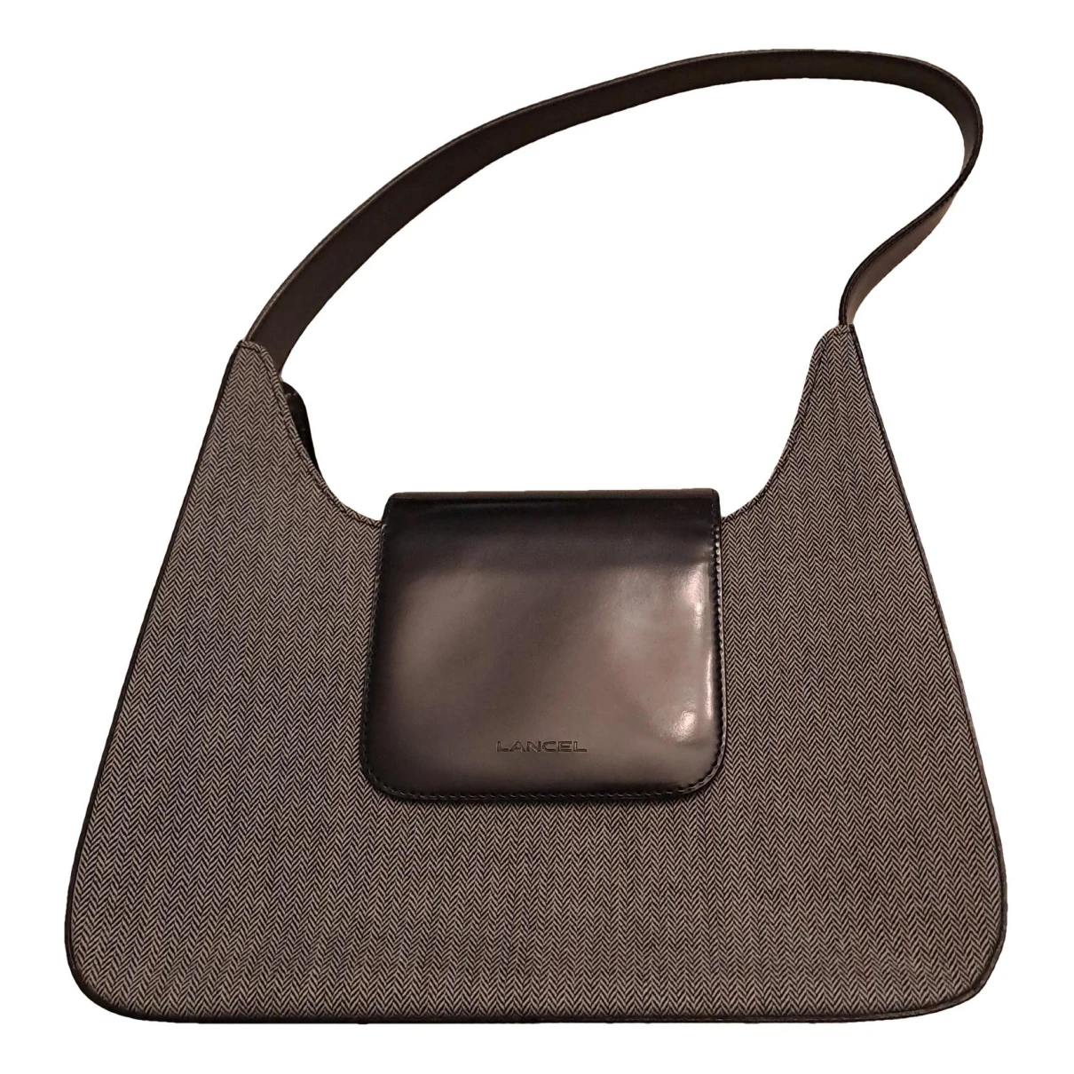 Pre-owned Lancel Cloth Handbag In Grey