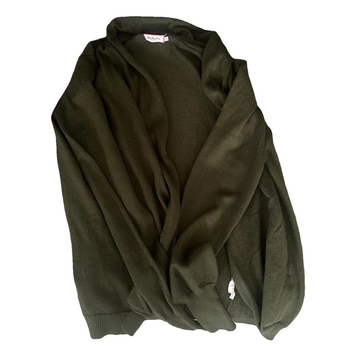 Pre-owned Max & Co Wool Cardigan In Green