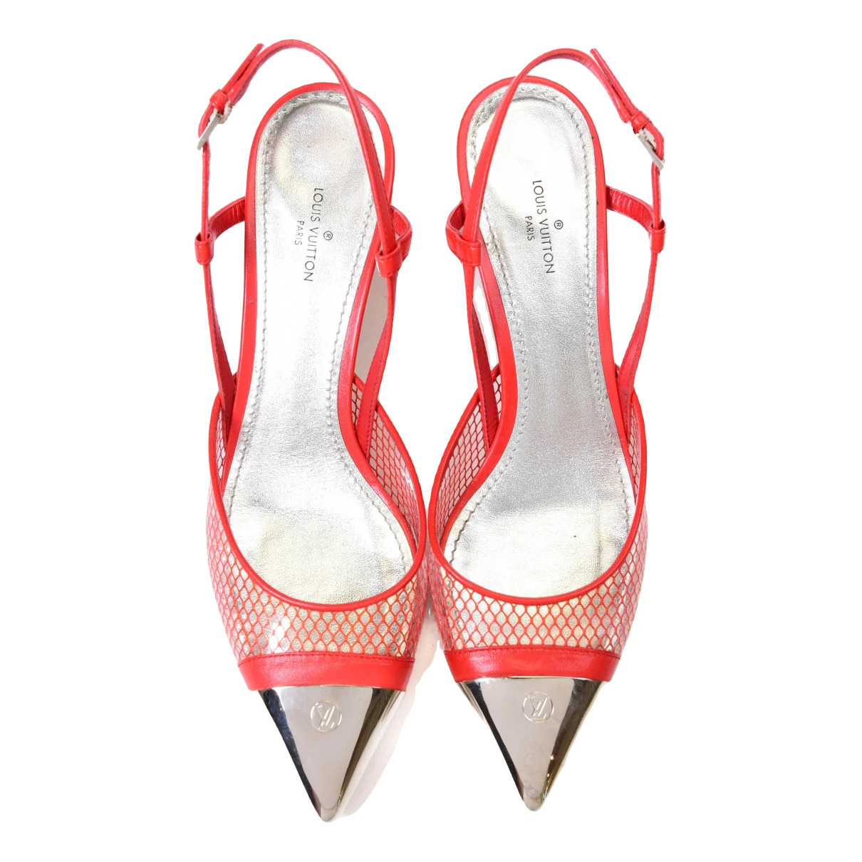 Pre-owned Louis Vuitton Leather Heels In Red