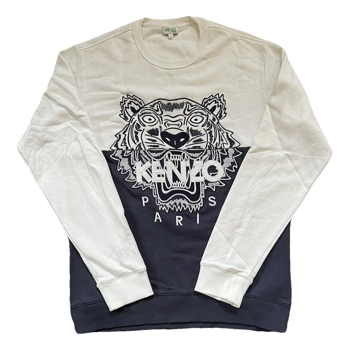 Pre-owned Kenzo Tiger Sweatshirt In White