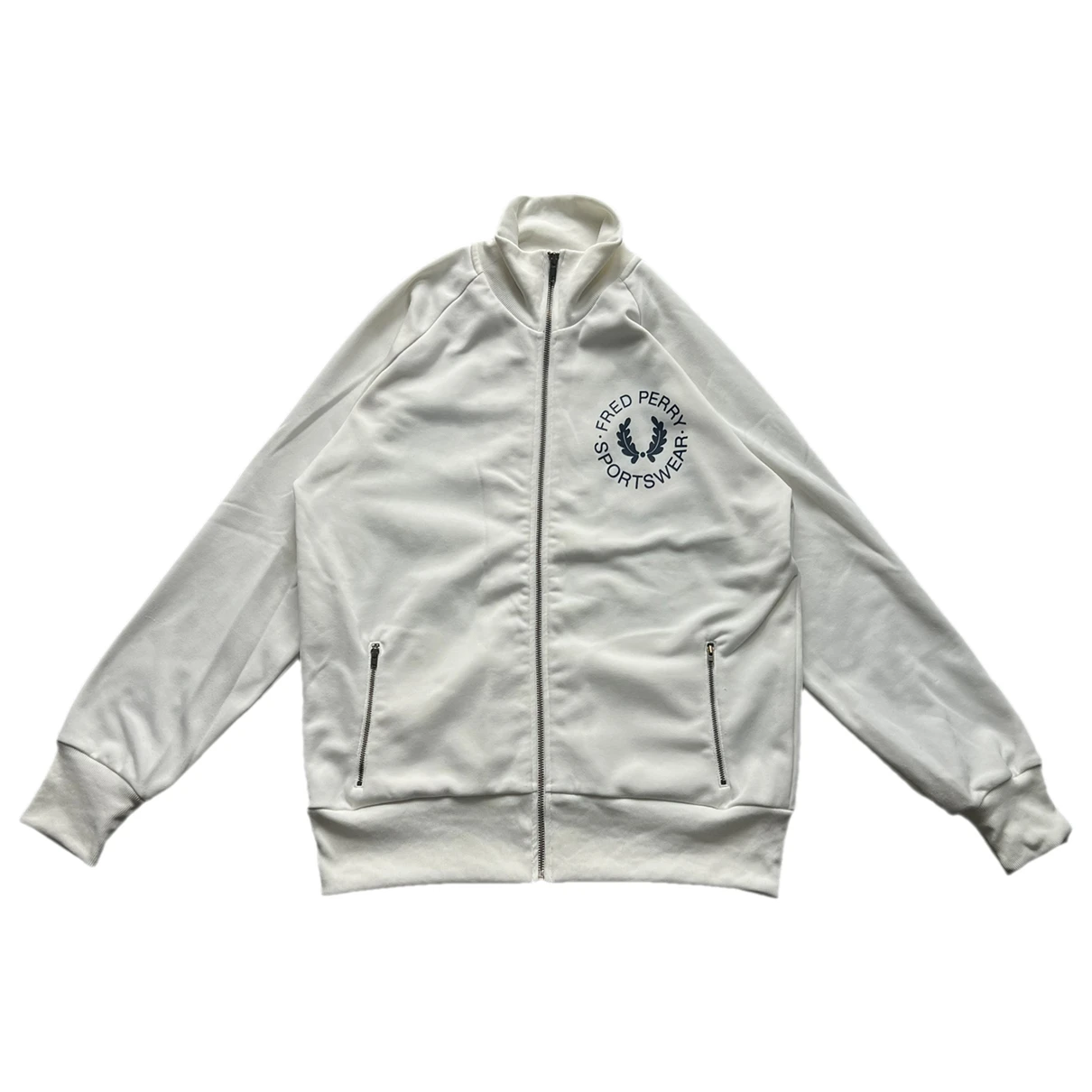 Pre-owned Fred Perry Sweatshirt In White