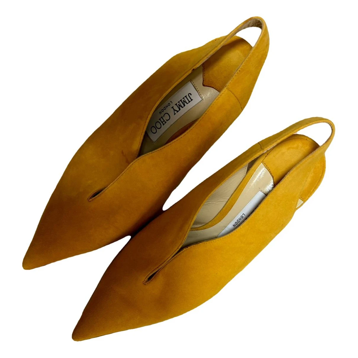 Pre-owned Jimmy Choo Mules & Clogs In Yellow