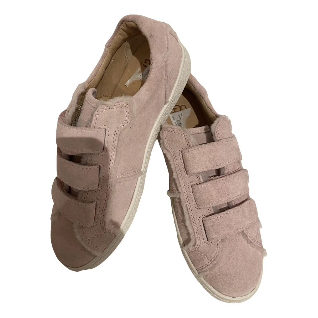 Pre-owned Ugg Velvet Trainers In Pink