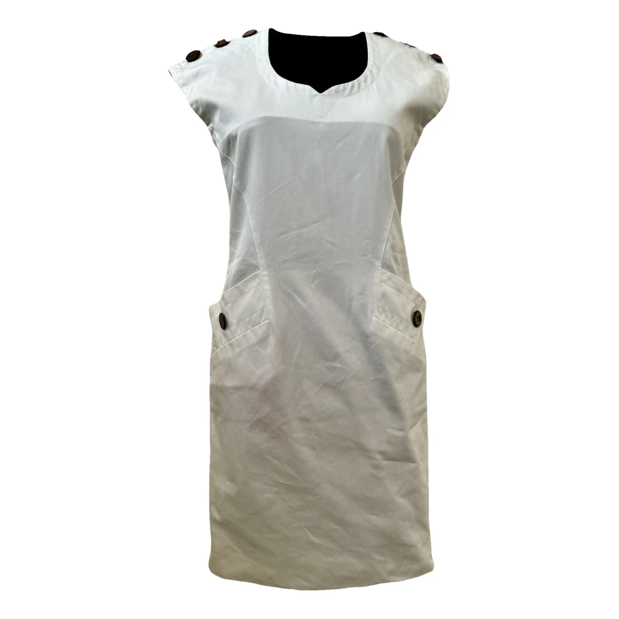 Pre-owned Saint Laurent Mid-length Dress In White