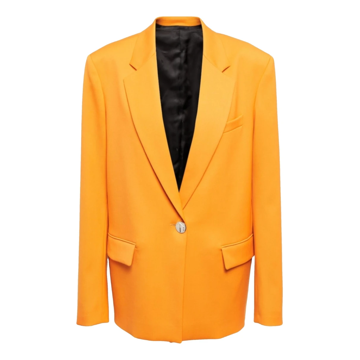 Pre-owned Attico Wool Blazer In Yellow