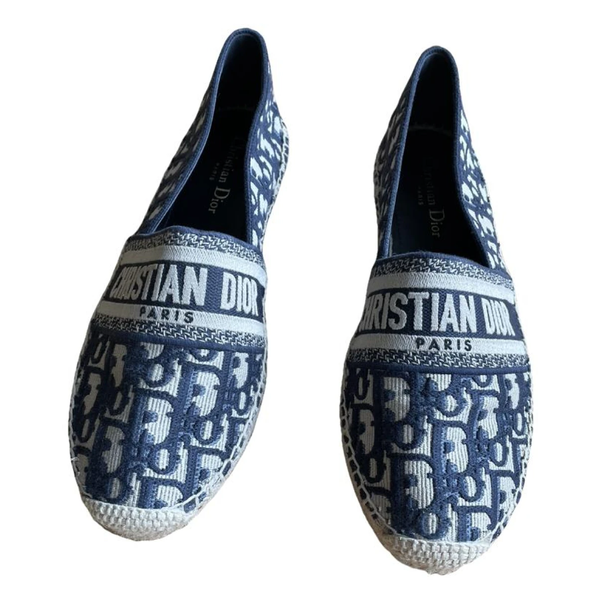 Pre-owned Dior Espadrilles In Blue