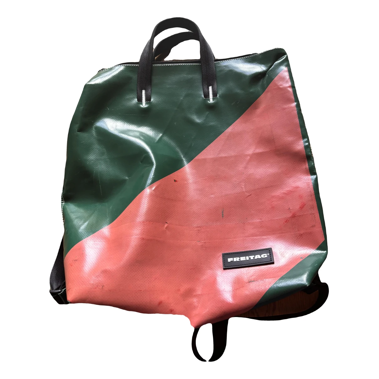 Pre-owned Freitag Cloth Backpack In Green