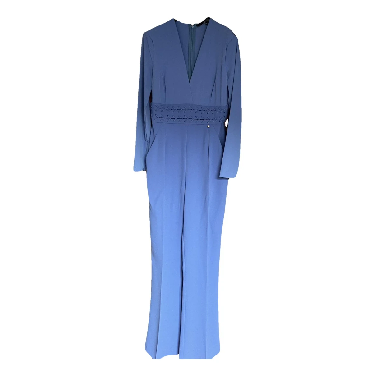 Pre-owned Elisabetta Franchi Maxi Dress In Blue