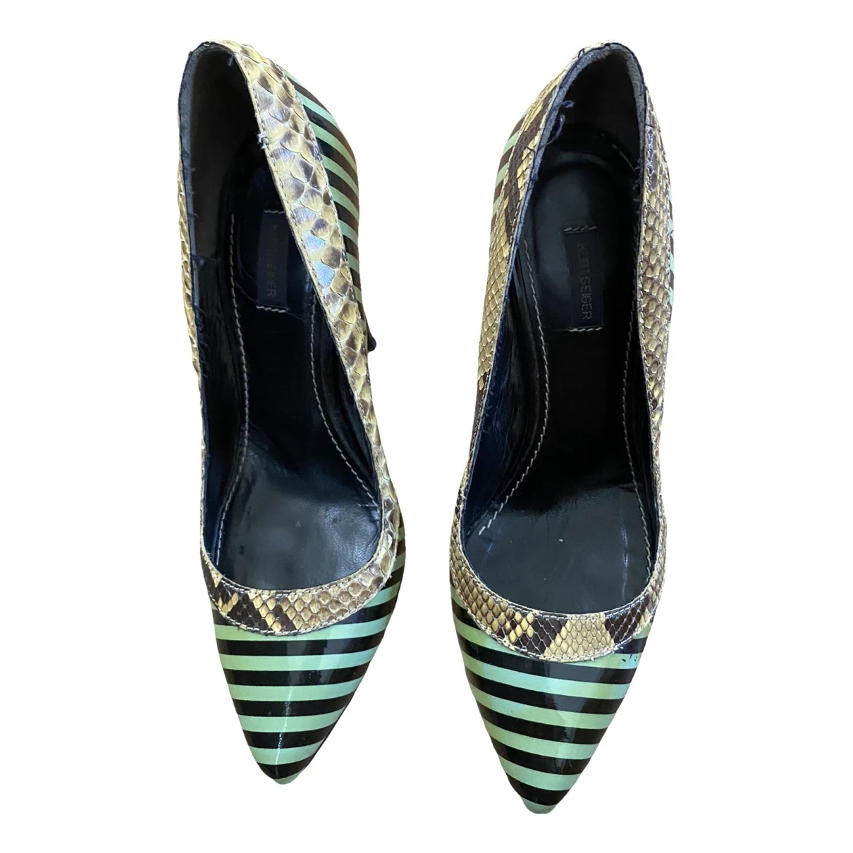 Pre-owned Kurt Geiger Patent Leather Heels In Multicolour