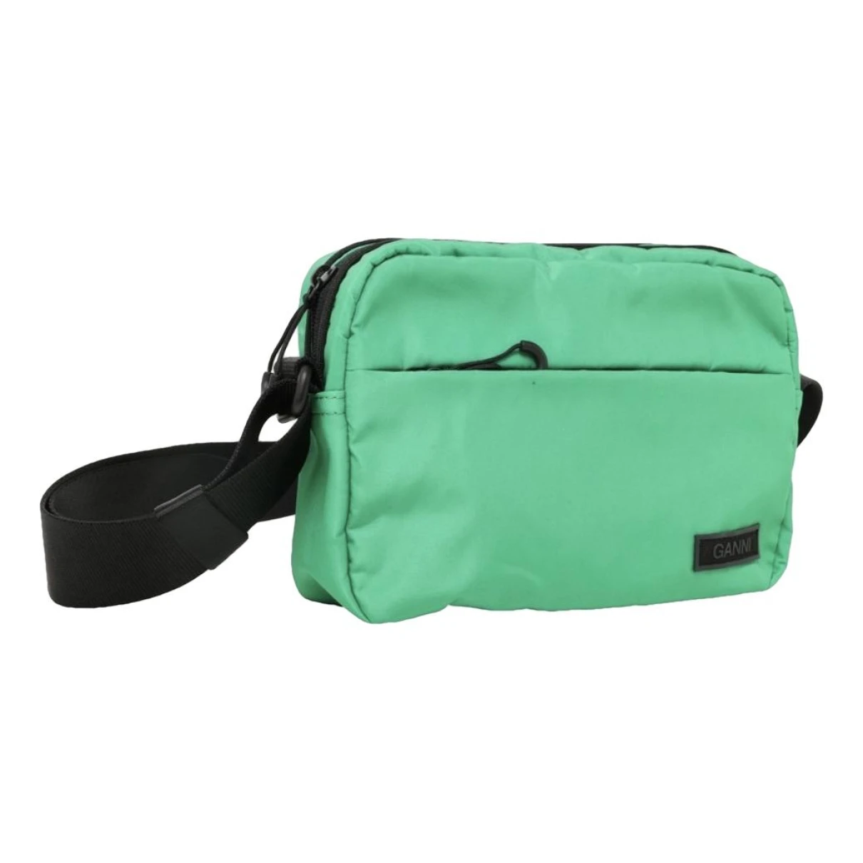 Pre-owned Ganni Handbag In Green