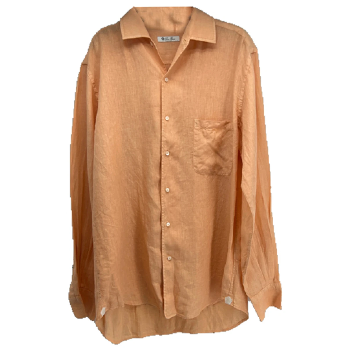 Pre-owned Loro Piana Linen Shirt In Orange