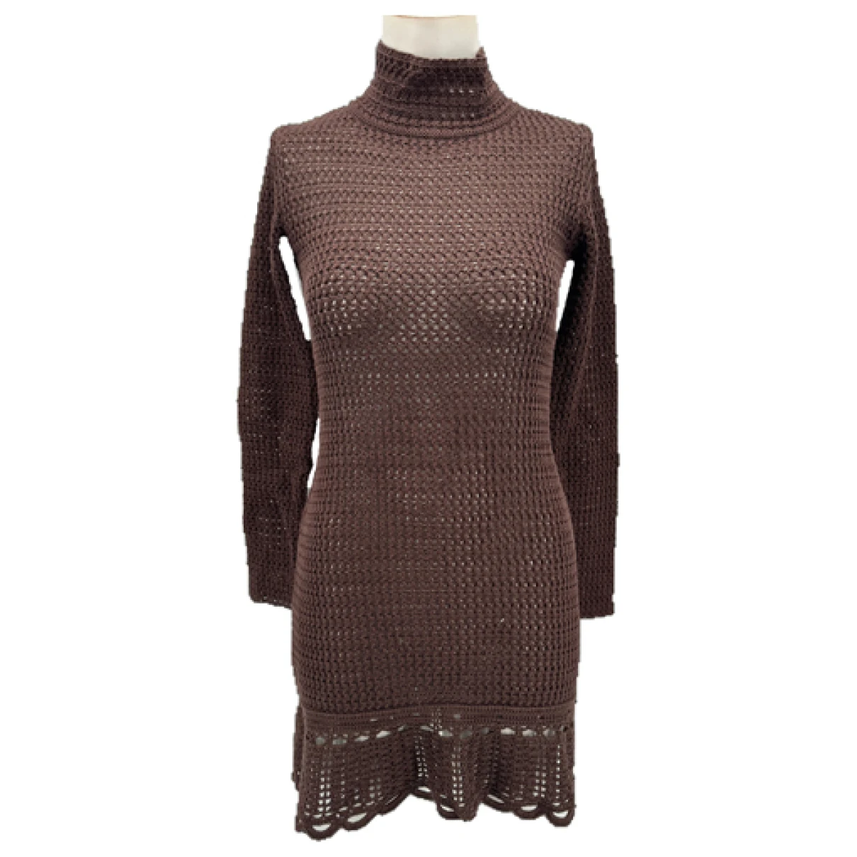 Pre-owned Prada Mini Dress In Brown