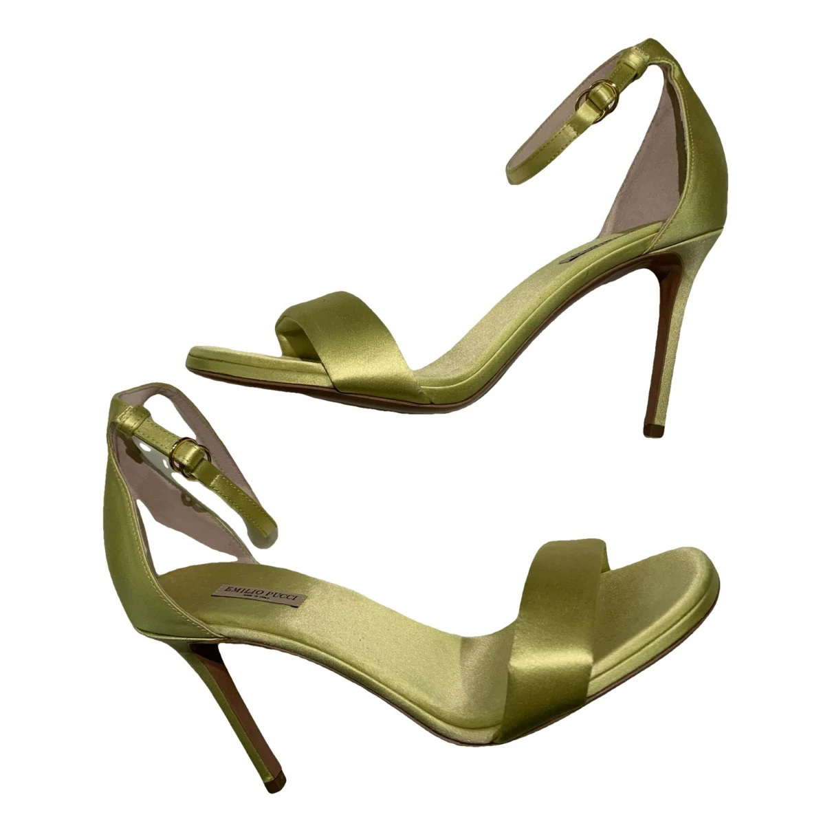 Pre-owned Emilio Pucci Leather Heels In Yellow