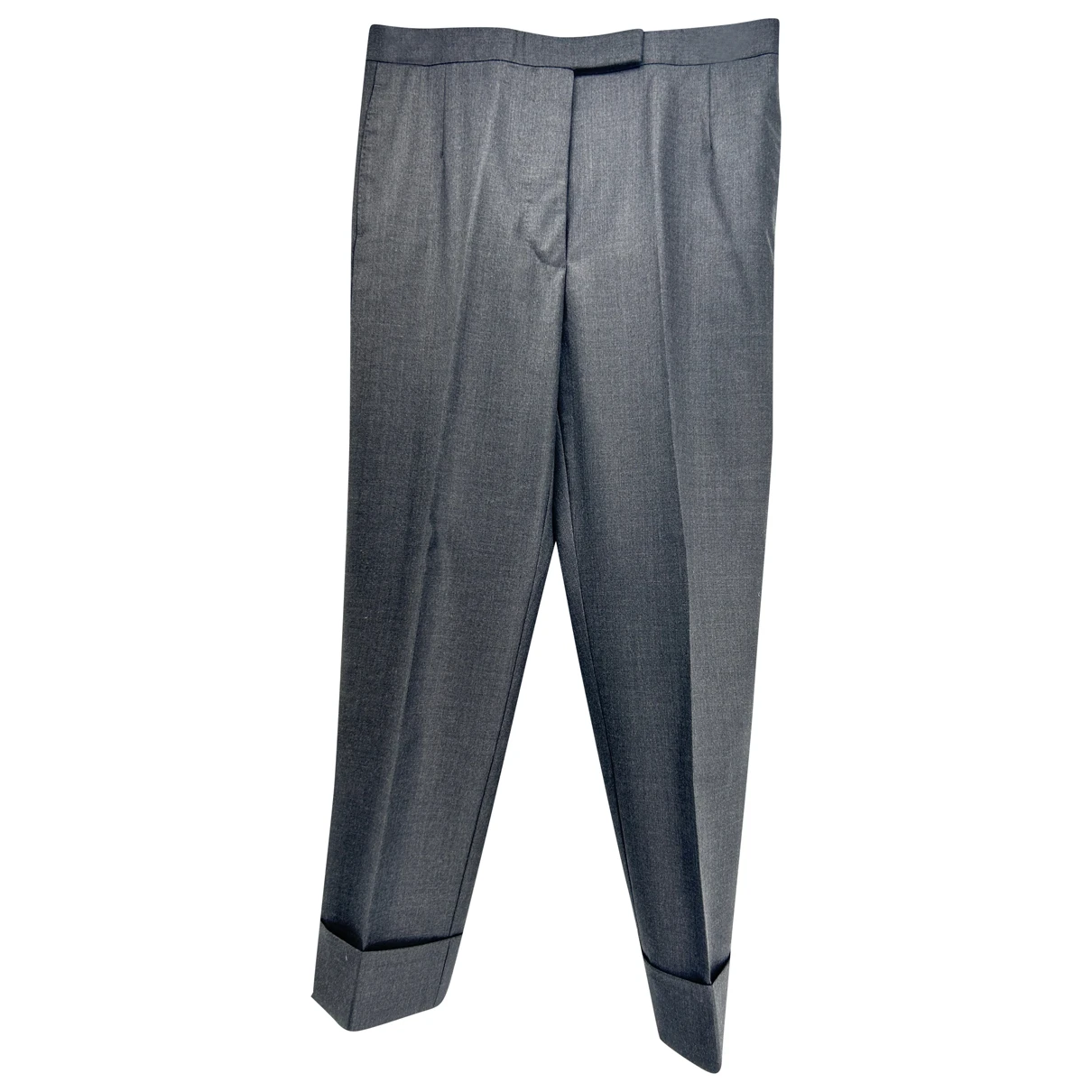 Pre-owned Thom Browne Wool Straight Pants In Grey