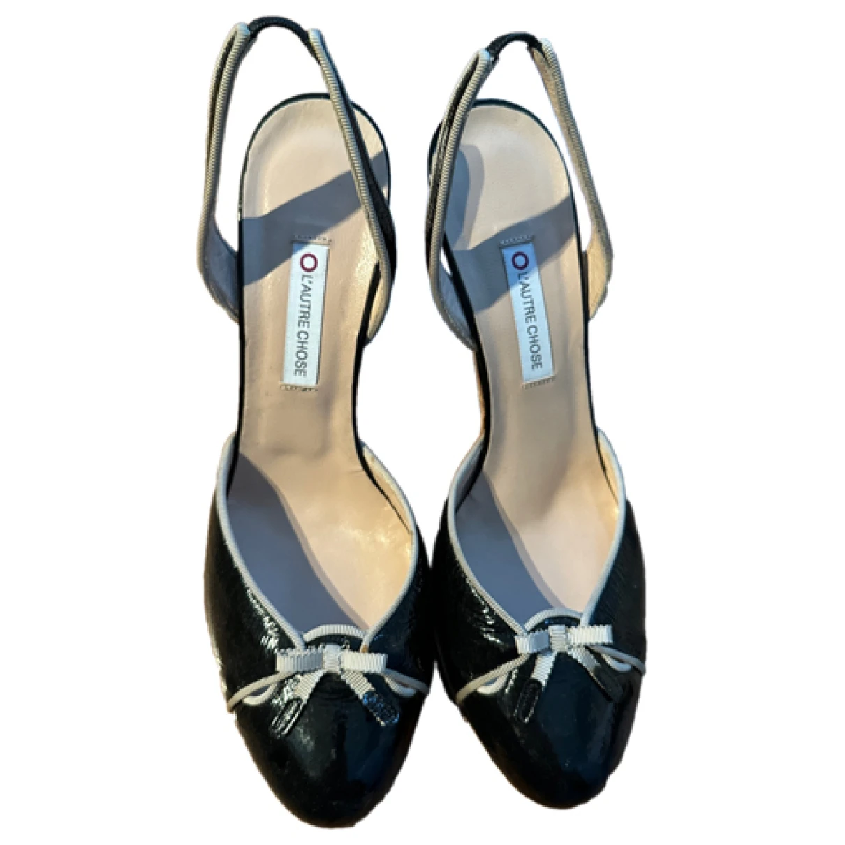 Pre-owned L'autre Chose Patent Leather Heels In Black