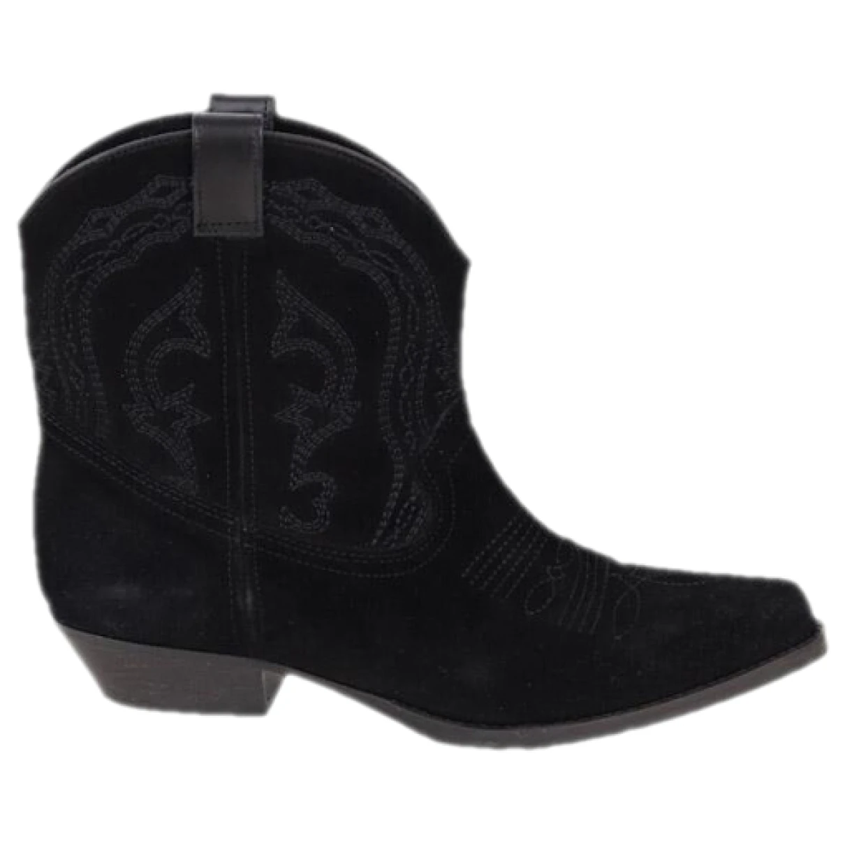 Pre-owned Ba&sh Ankle Boots In Black