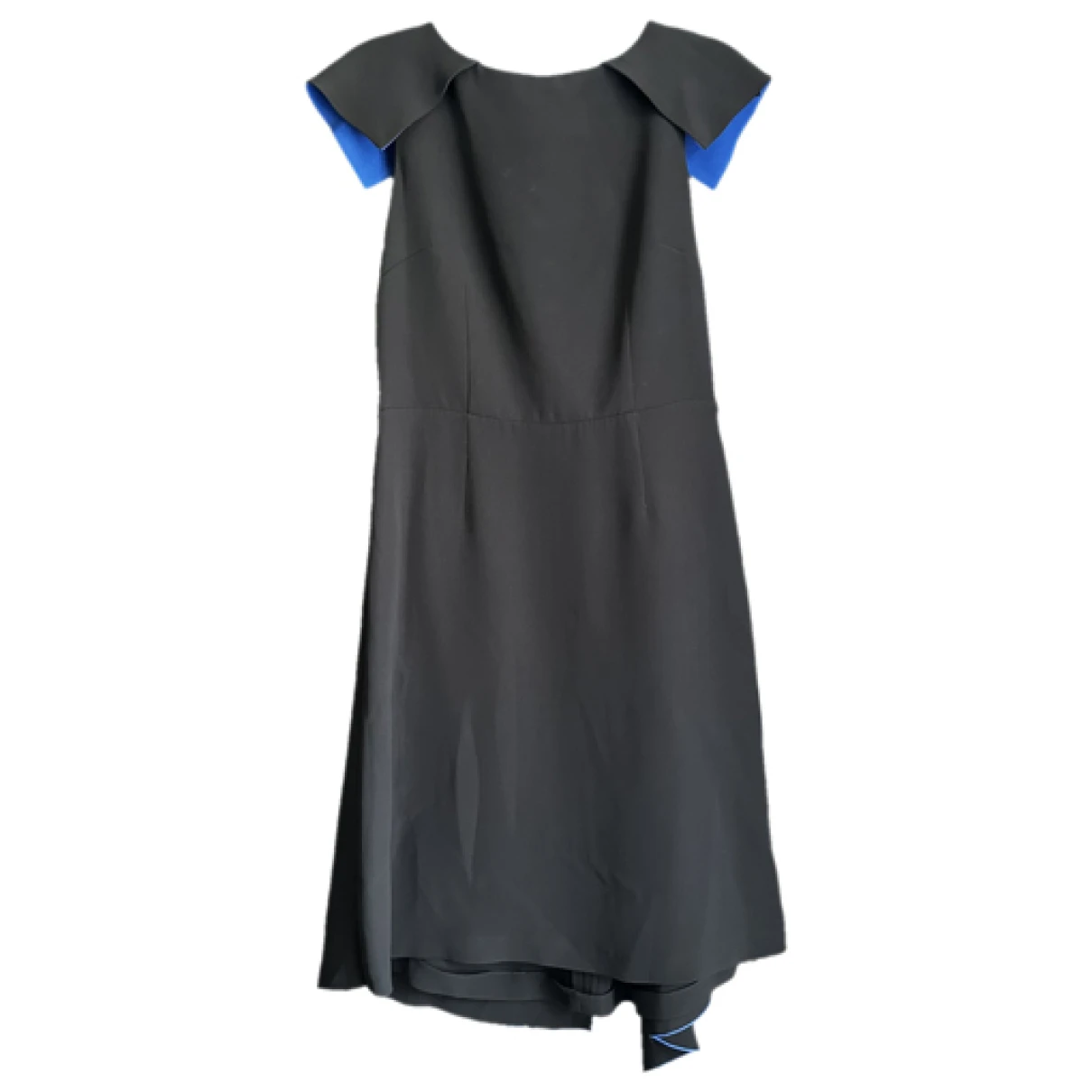 Pre-owned Giorgio Armani Silk Mid-length Dress In Black