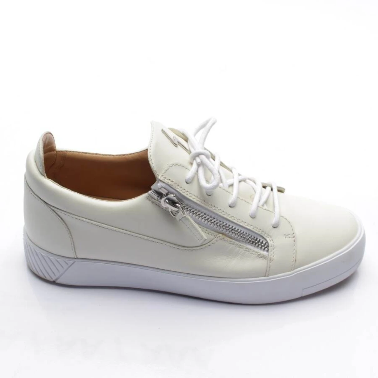 Pre-owned Giuseppe Zanotti Leather High Trainers In White