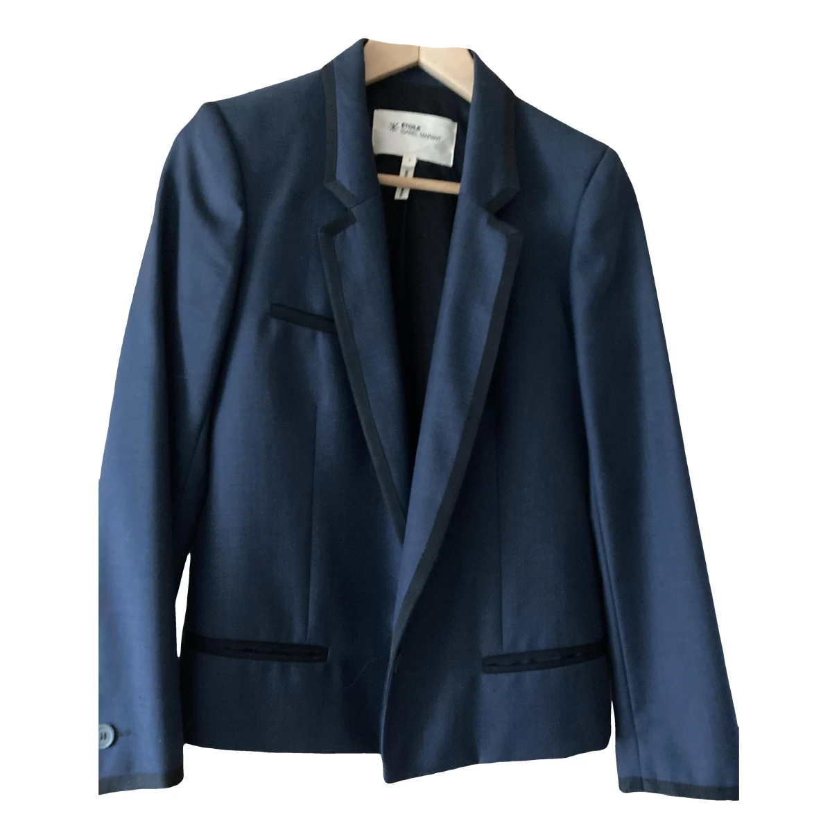 Pre-owned Isabel Marant Étoile Wool Short Vest In Blue