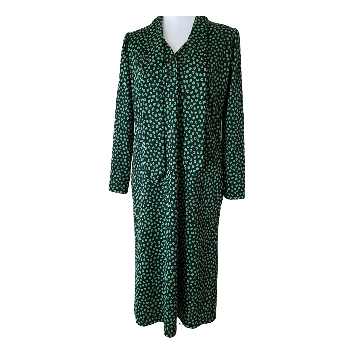 Pre-owned Saint Laurent Mid-length Dress In Green