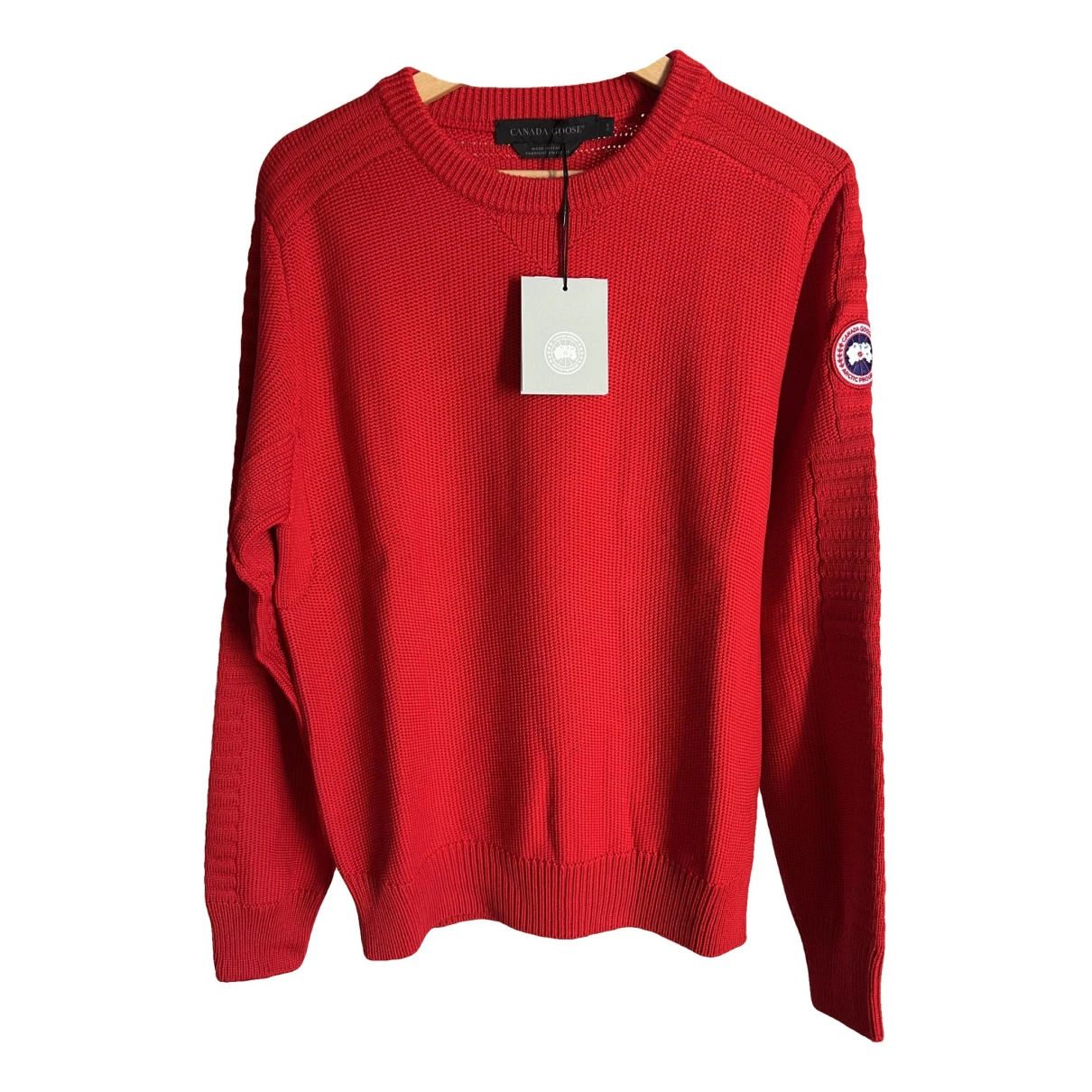 Pre-owned Canada Goose Wool Pull In Red
