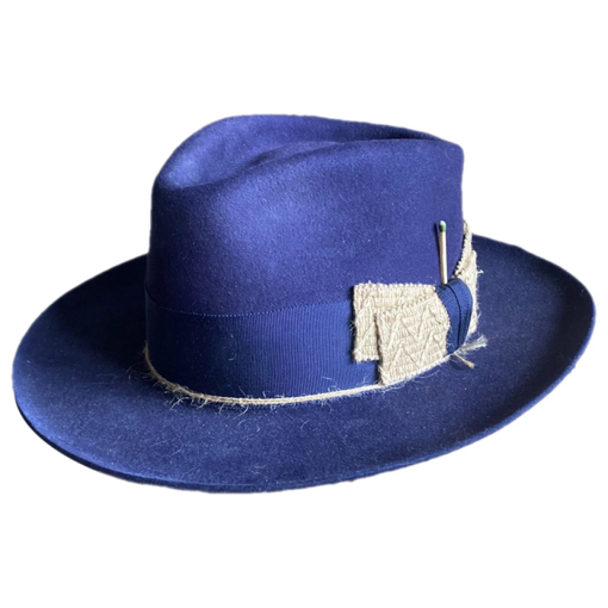 Pre-owned Nick Fouquet Beaver Hat In Blue