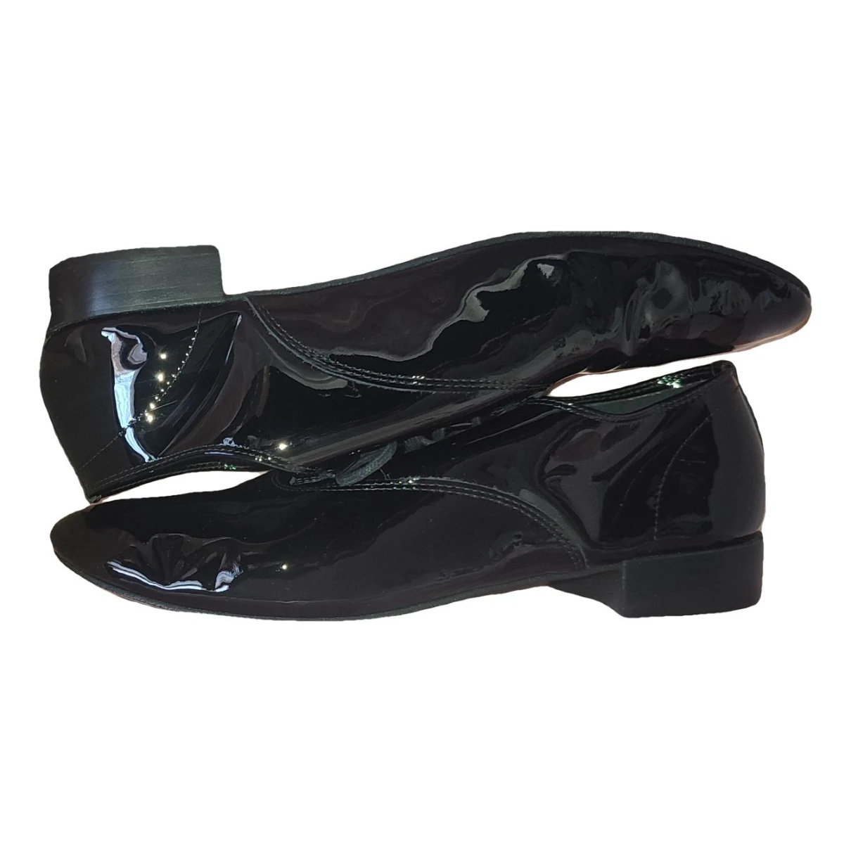 Pre-owned Repetto Leather Lace Ups In Black