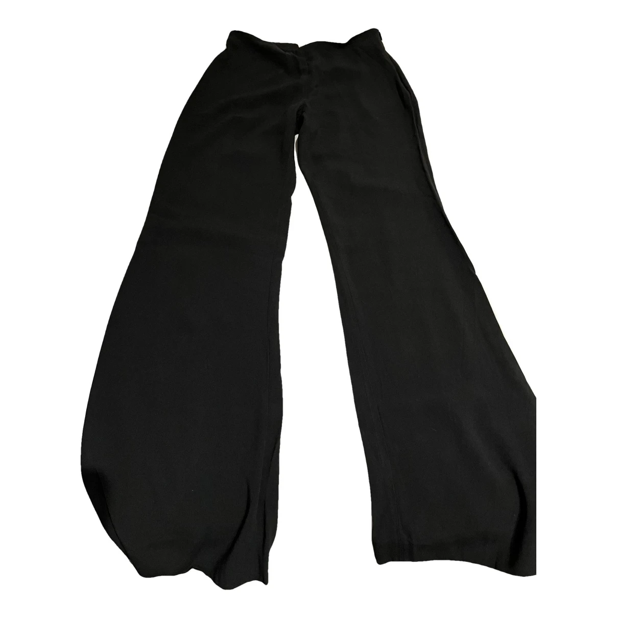Pre-owned Valentino Large Pants In Black