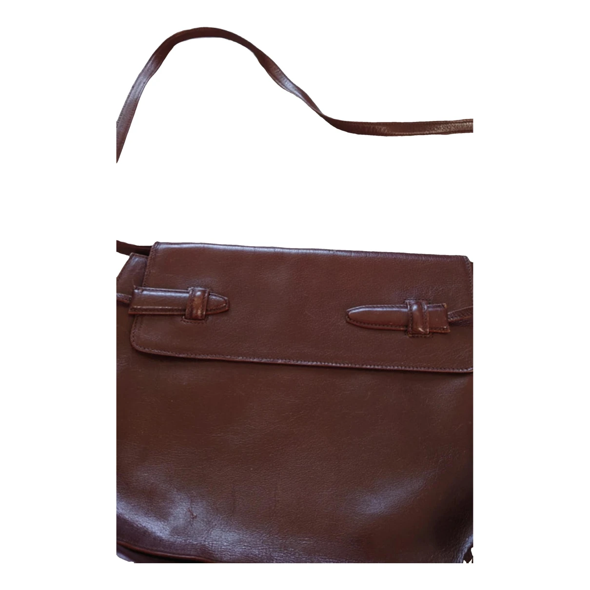 Pre-owned Missoni Leather Handbag In Brown