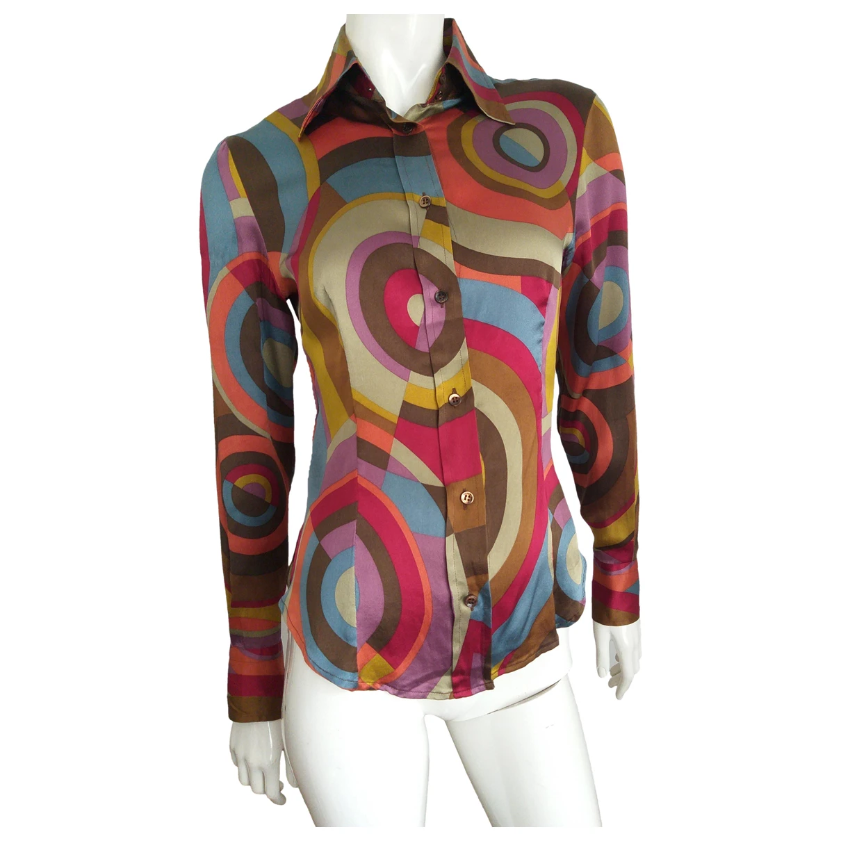 Pre-owned Etro Silk Shirt In Multicolour