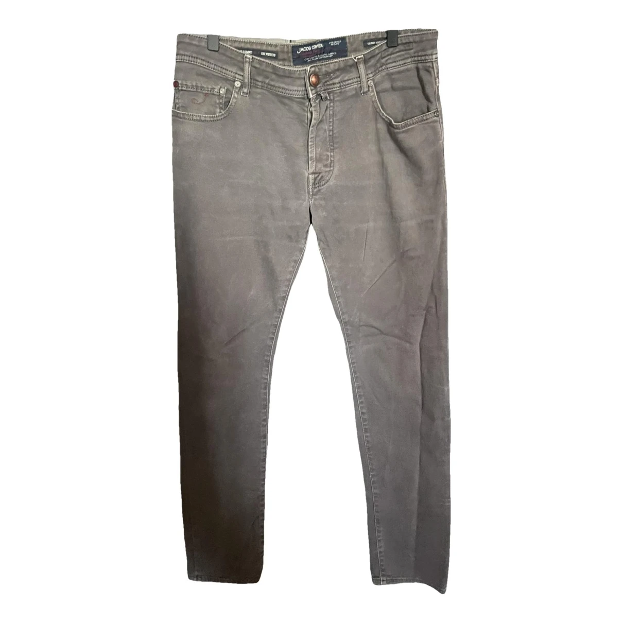 Pre-owned Jacob Cohen Straight Jeans In Brown