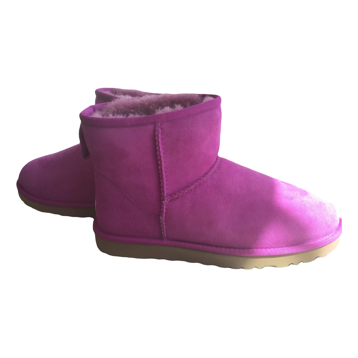 Pre-owned Ugg Snow Boots In Pink