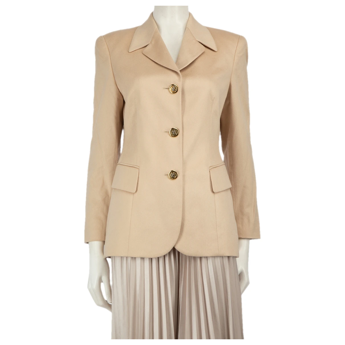 Pre-owned Escada Cashmere Jacket In Beige