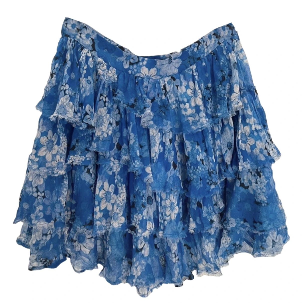 Pre-owned The Kooples Spring Summer 2020 Mini Skirt In Blue