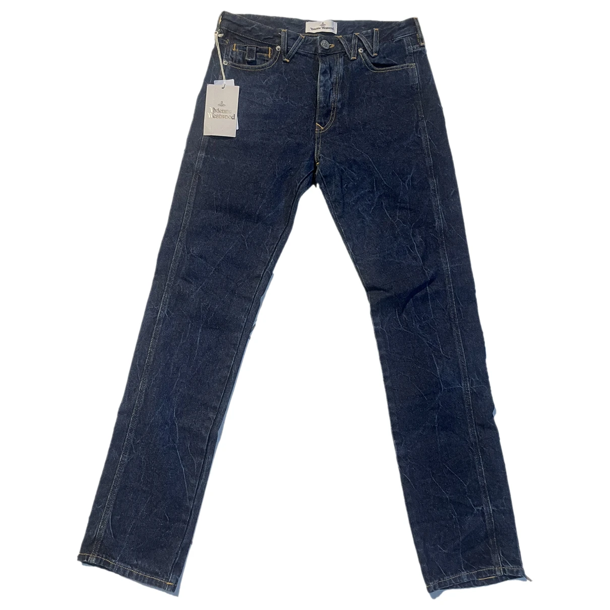 Pre-owned Vivienne Westwood Straight Jeans In Blue