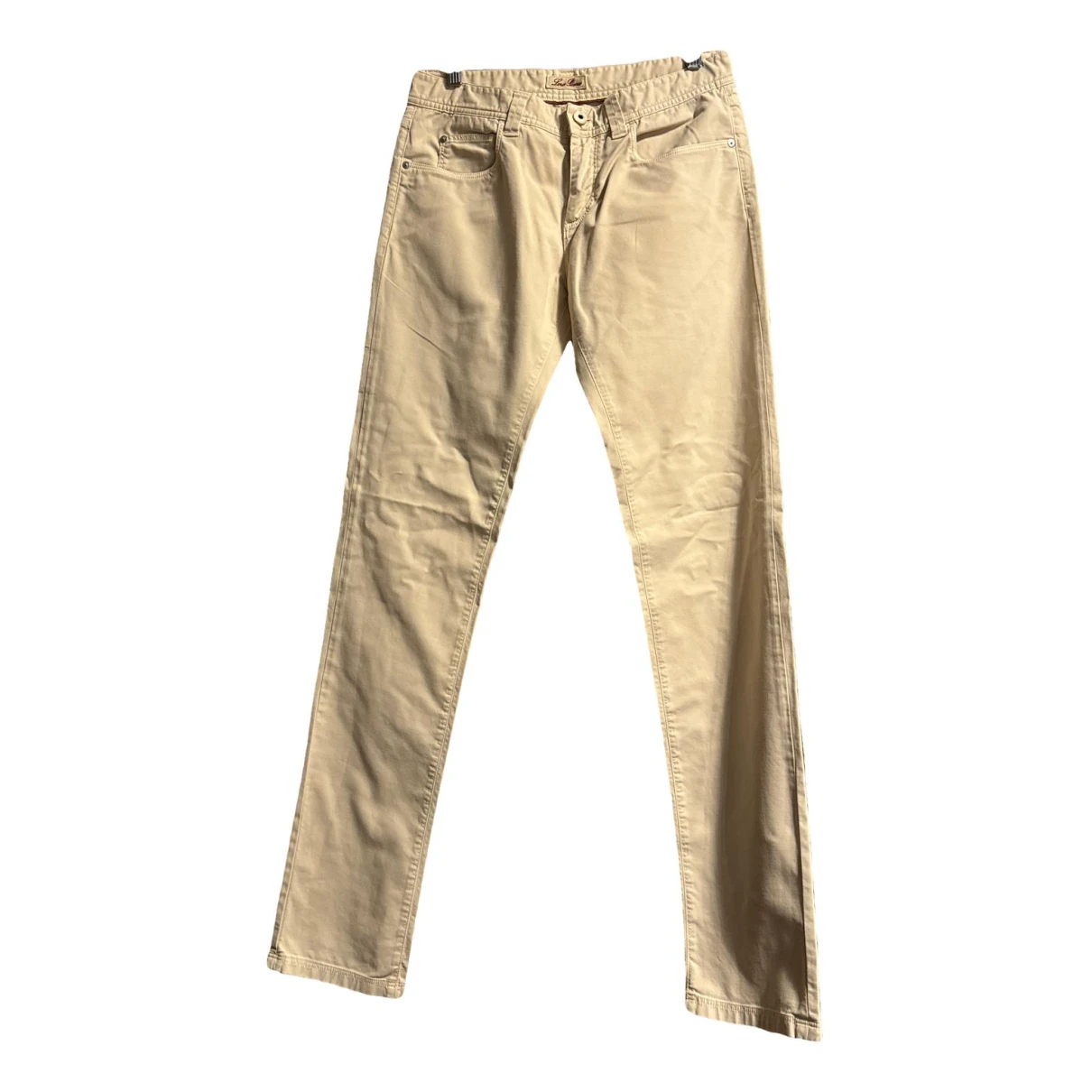 Pre-owned Loro Piana Straight Jeans In Beige